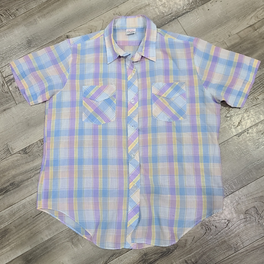 Pastel plaid shirt